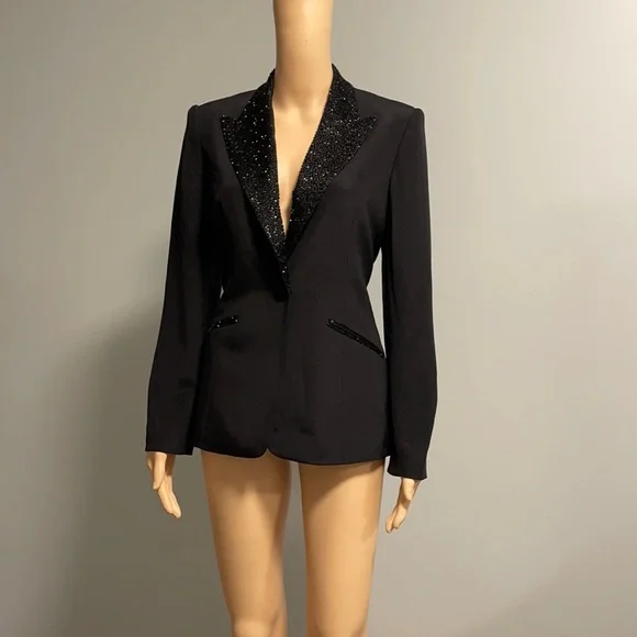 Bloomingdale’s sequins silk blazer - Picture 1 of 12